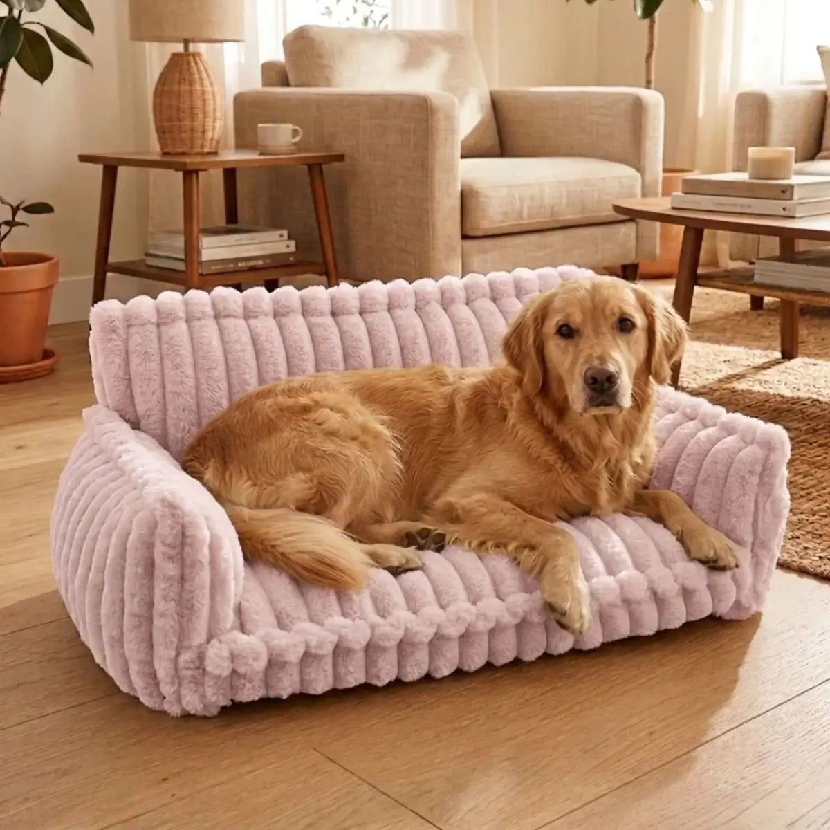 KovePaws Royal orthopedic dog sofa bed with pillow for joint support - KovePaws