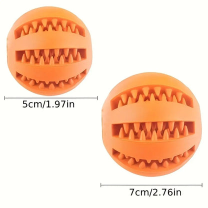1pc Hondenbal Speelgoed voor Kleine Honden Interactieve Elastische Puppy Bijtspeeltje Tandenreiniging Voerbal Speeltje Huisdierbenodigdheden