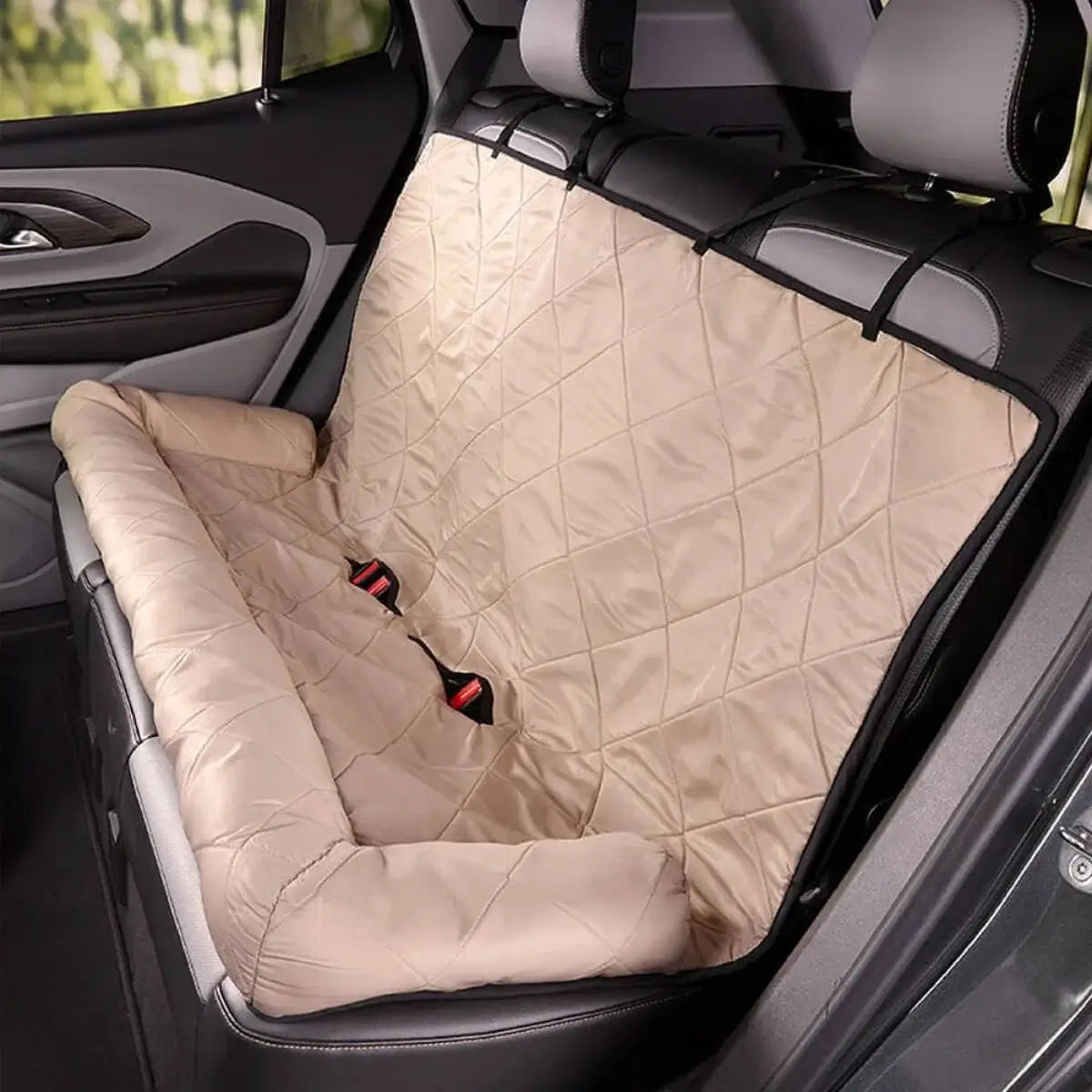 Dog car booster seat bed with anti-slip waterproof cover - KovePaws