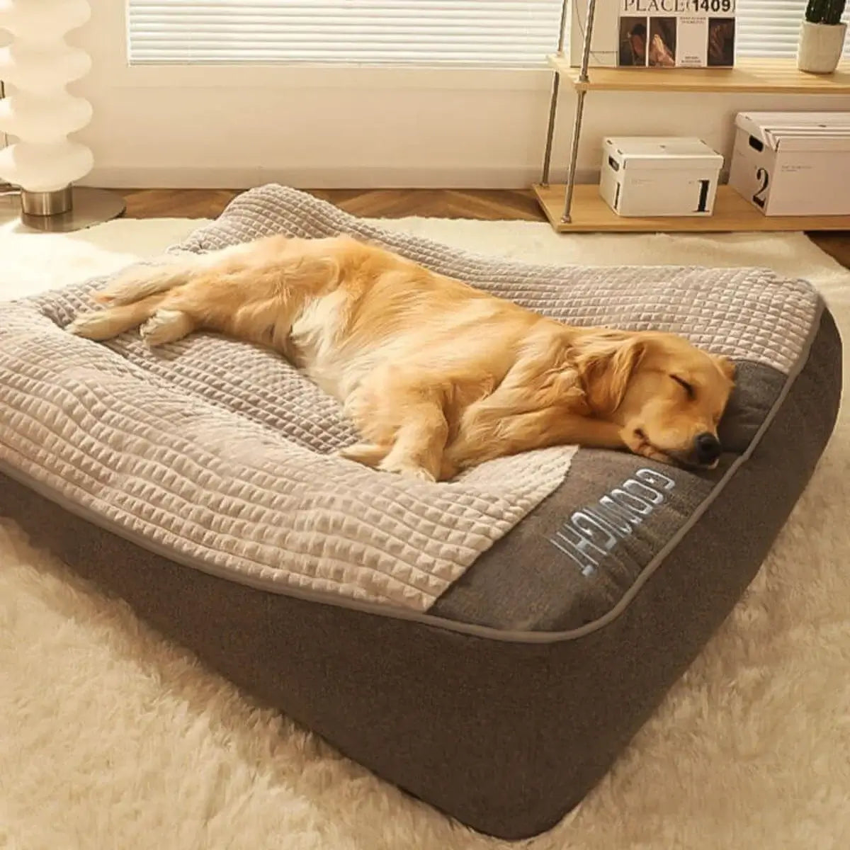 KovePaws large thick orthopedic dog cushion bed for big breeds - KovePaws