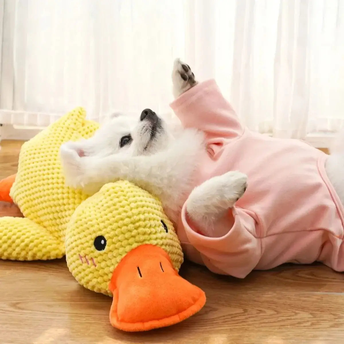 Plush_Squeaky_Duck_Toy | KovePaws