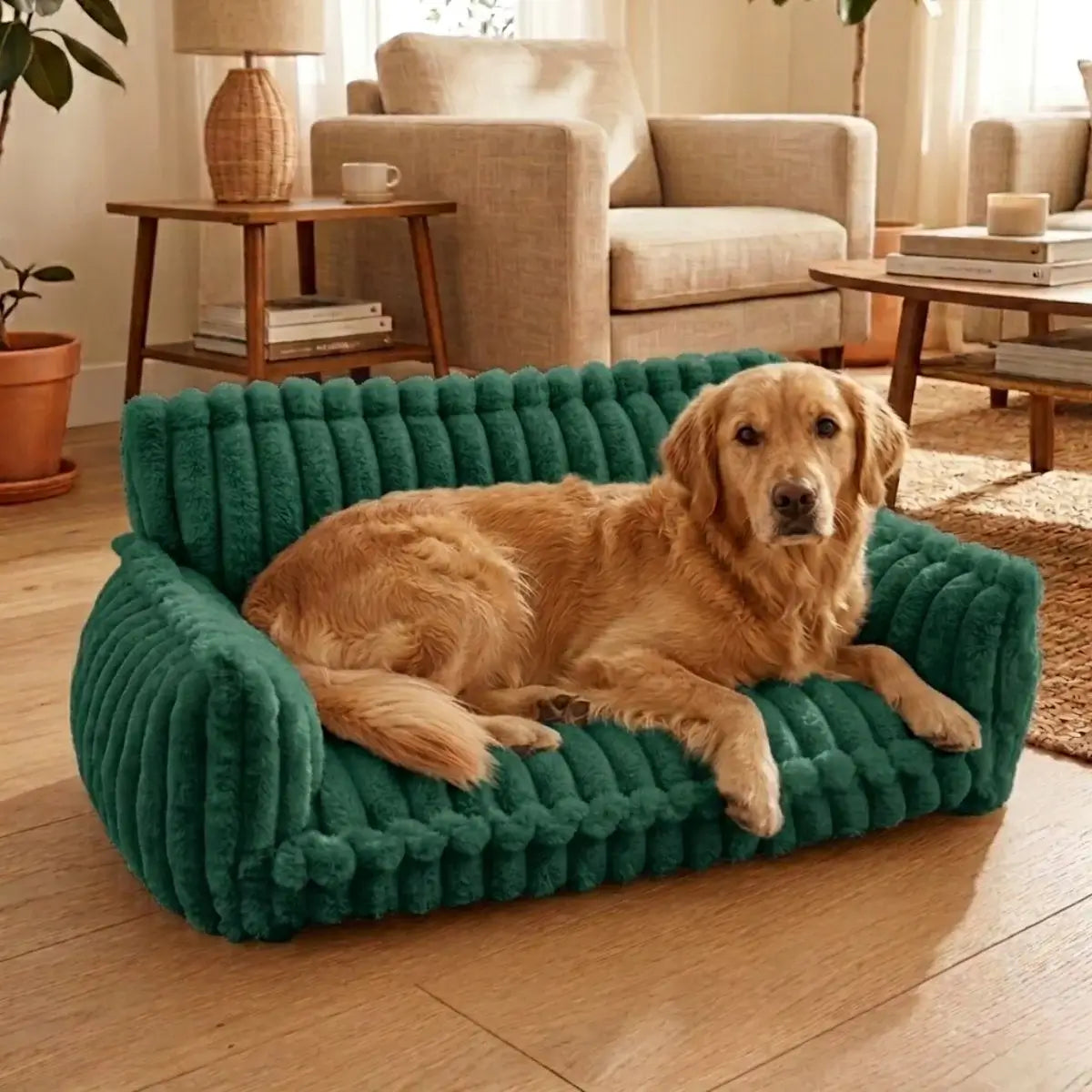 KovePaws Royal orthopedic dog sofa bed with pillow for joint support - KovePaws