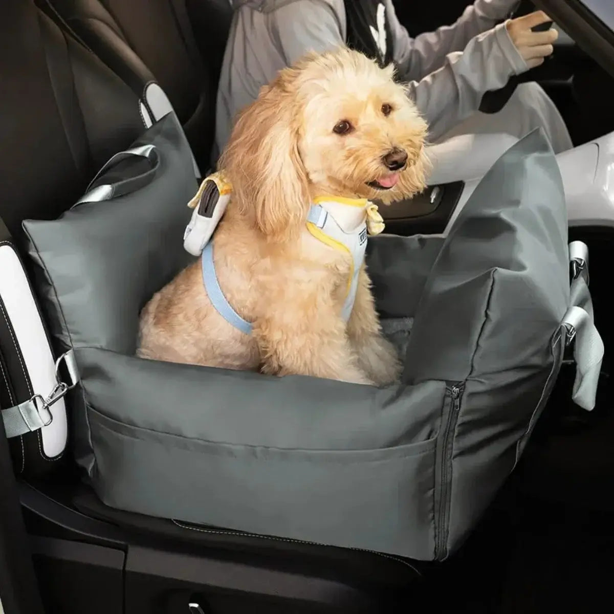 Waterproof travel dog car seat bed with braking protection - KovePaws