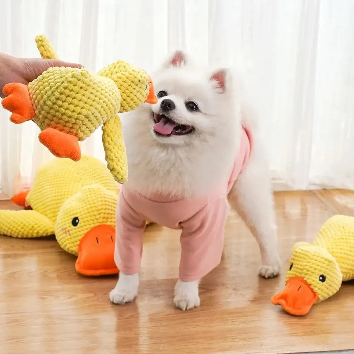 Plush_Squeaky_Duck_Toy | KovePaws