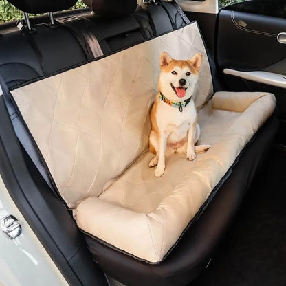 Dog car booster seat bed with anti-slip waterproof cover - KovePaws