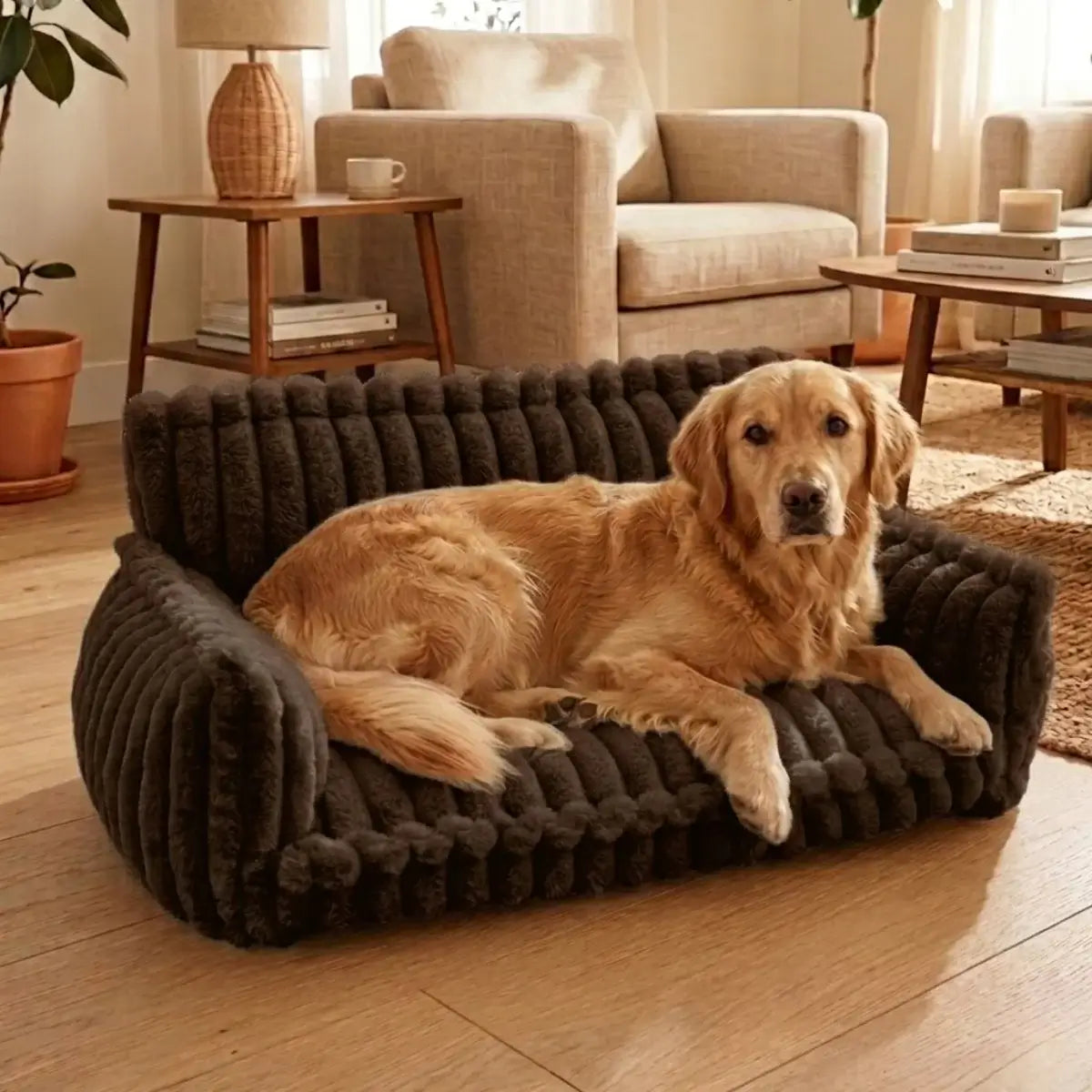 KovePaws Royal orthopedic dog sofa bed with pillow for joint support - KovePaws