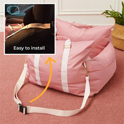 Waterproof travel dog car seat bed with braking protection - KovePaws