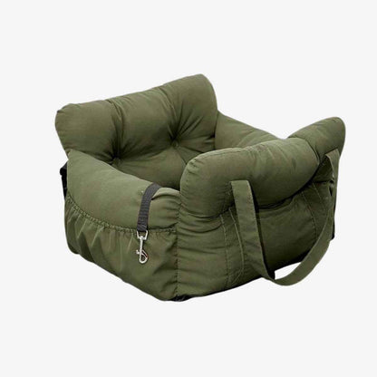 KovePaws Cozy Car Bed secure dog travel bed with safety leash - KovePaws