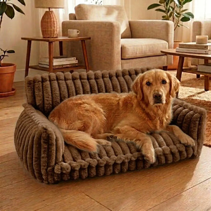KovePaws Royal orthopedic dog sofa bed with pillow for joint support - KovePaws
