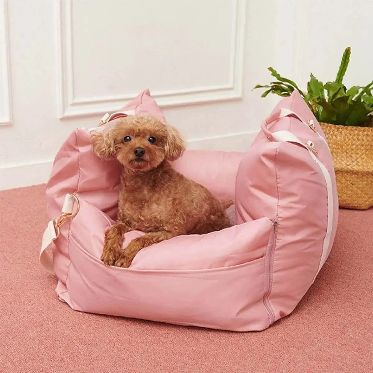 Waterproof travel dog car seat bed with braking protection - KovePaws