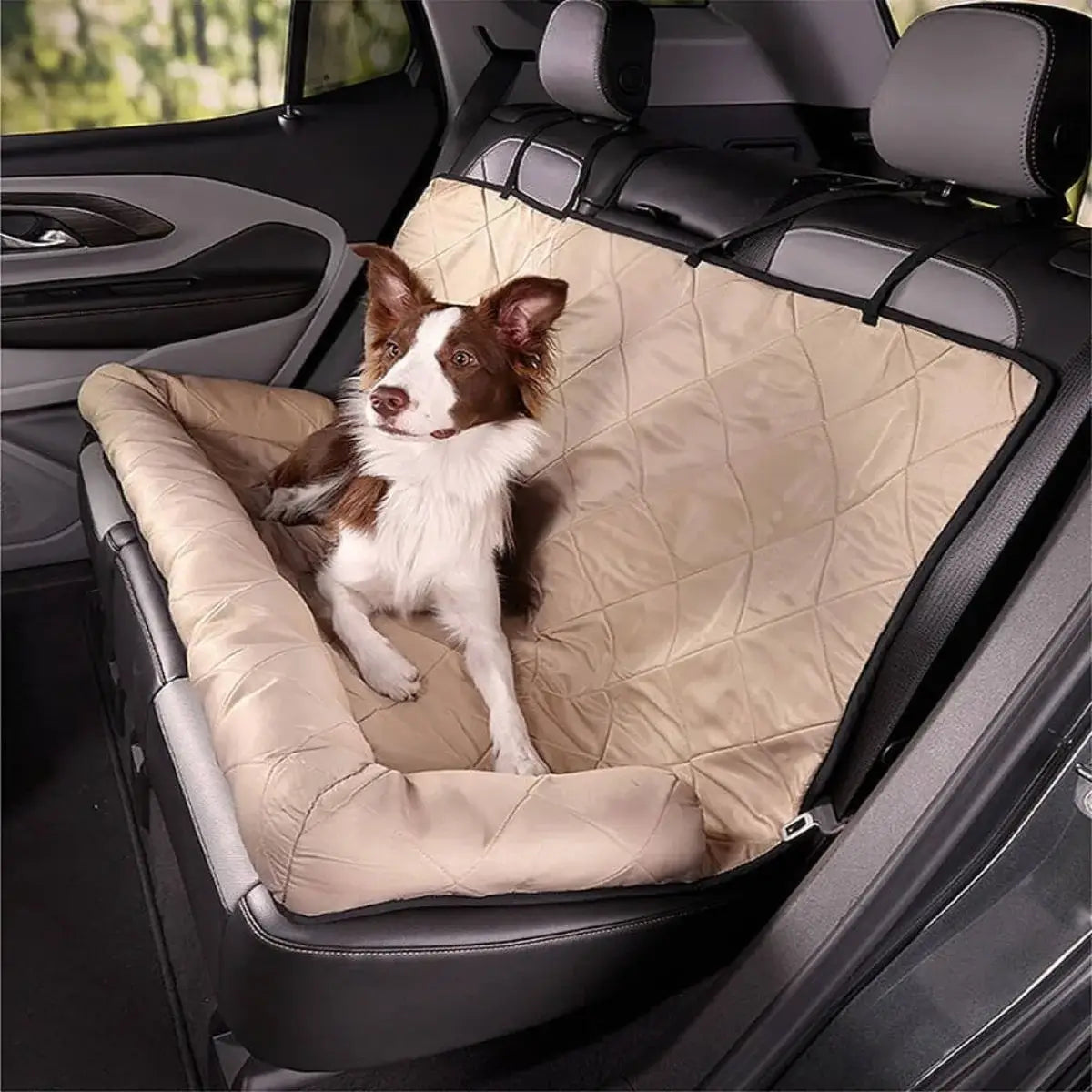 Dog car booster seat bed with anti-slip waterproof cover - KovePaws