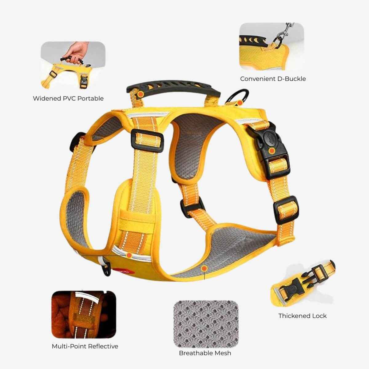 KovePaws Oxford breathable dog harness with reflective strips - KovePaws