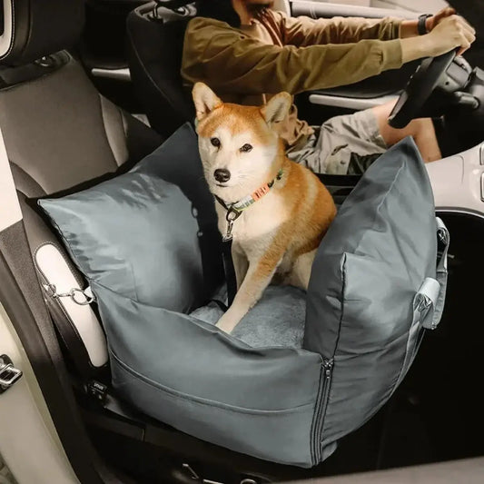Waterproof travel dog car seat bed with braking protection - KovePaws
