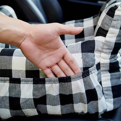 KovePaws Cozy Car Bed secure dog travel bed with safety leash - KovePaws