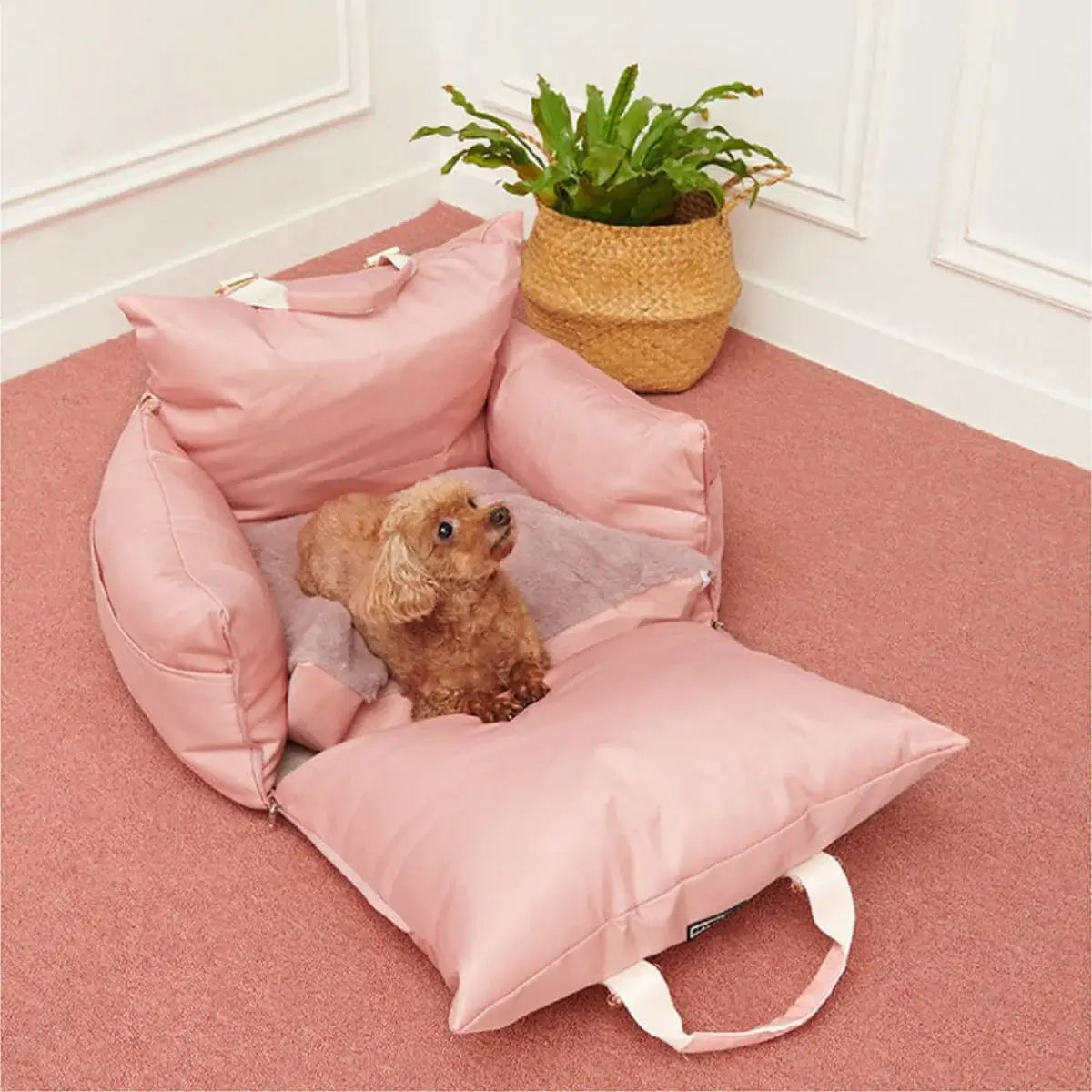 Waterproof travel dog car seat bed with braking protection - KovePaws