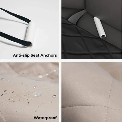 Dog car booster seat bed with anti-slip waterproof cover - KovePaws