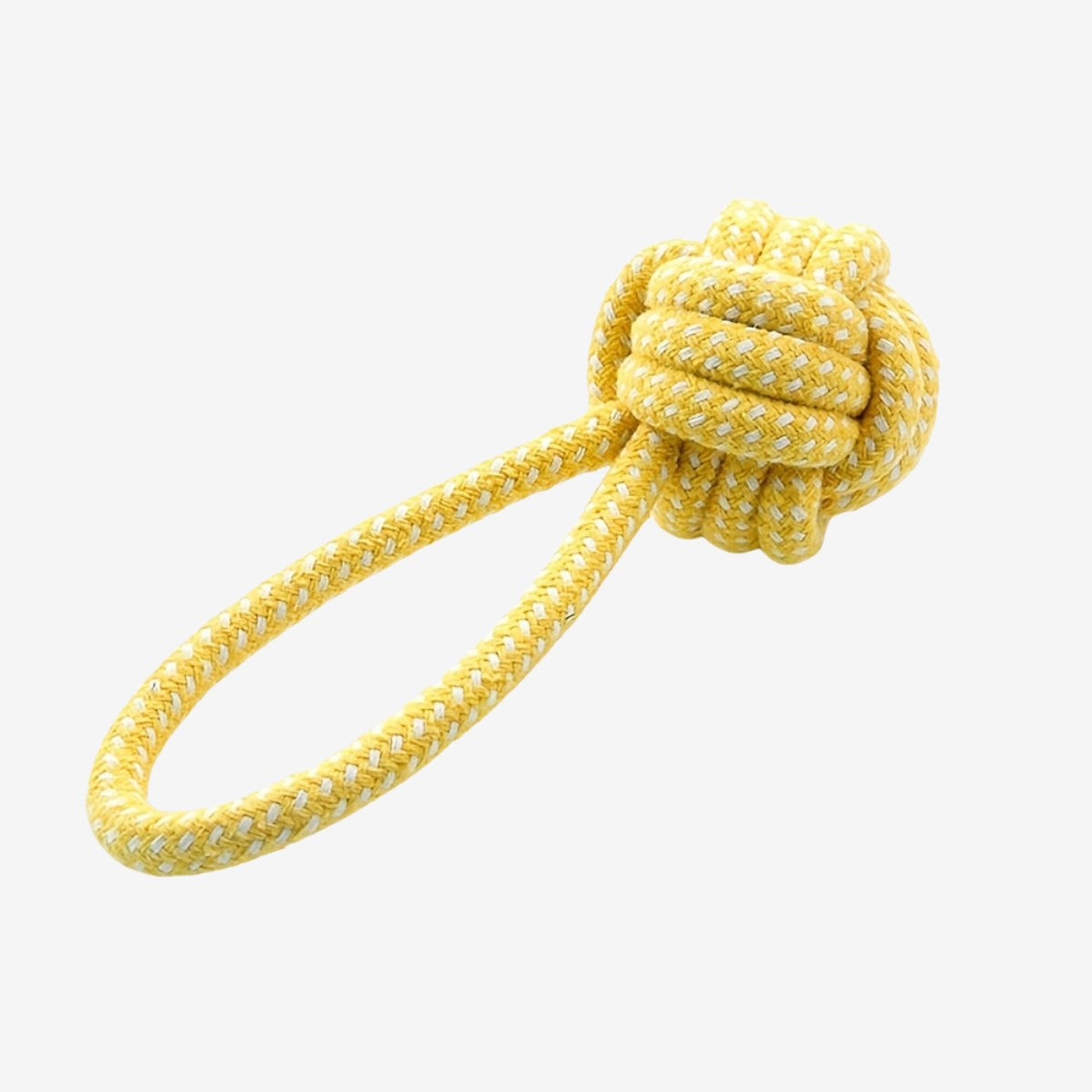 KovePaws portable cotton knot dog rope chew toy with ball - KovePaws