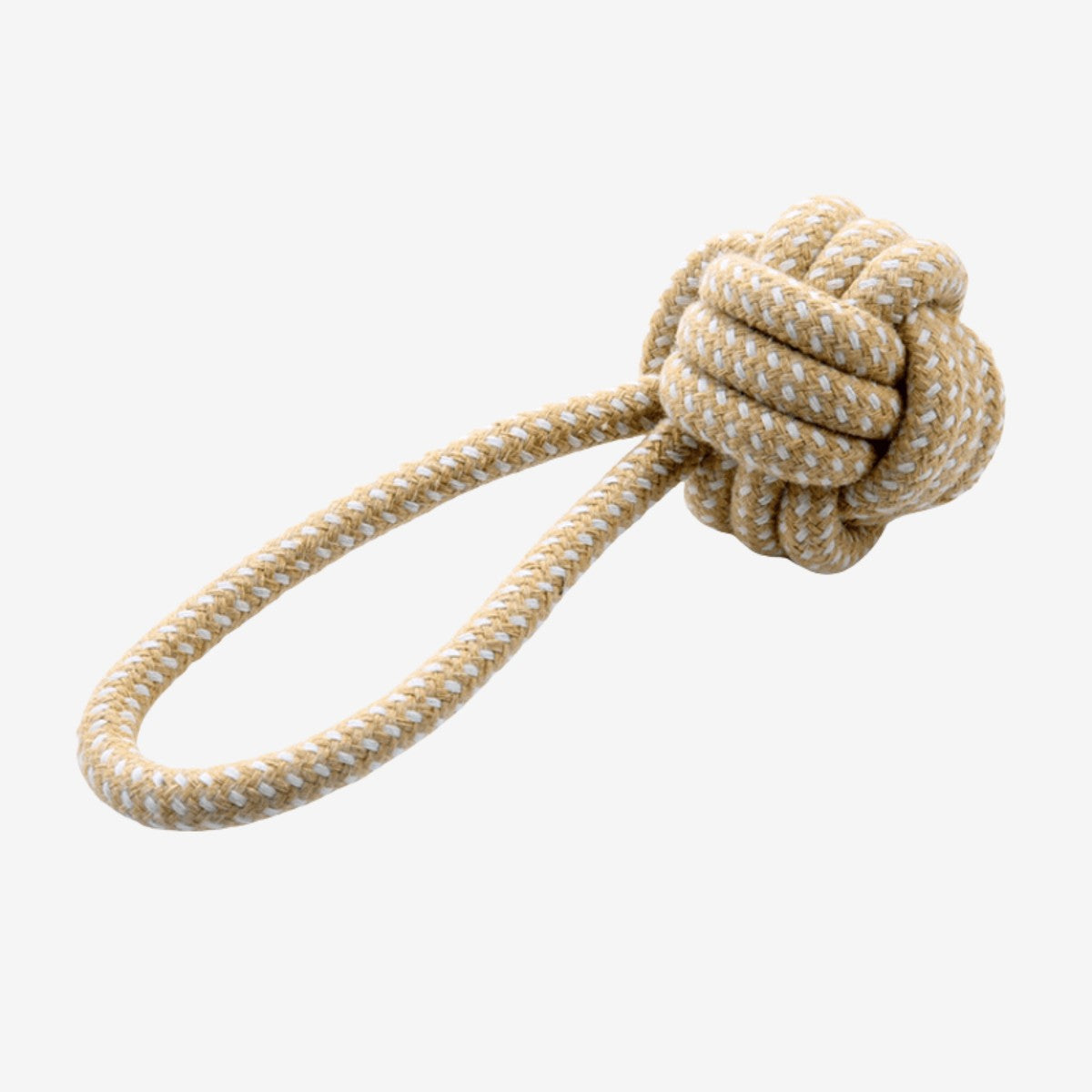 KovePaws portable cotton knot dog rope chew toy with ball - KovePaws