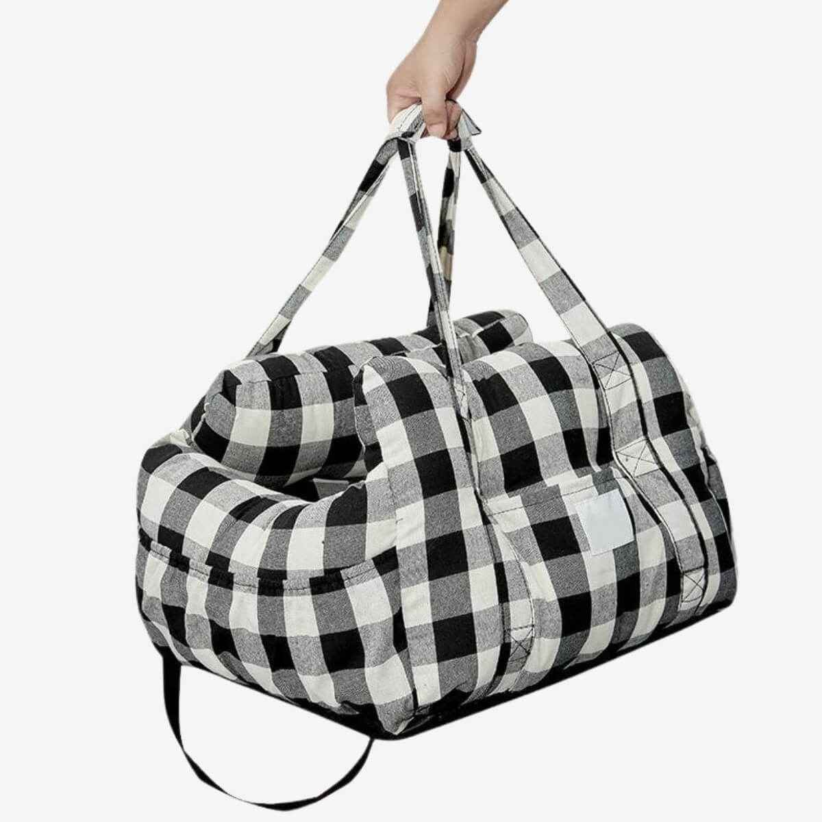 KovePaws Cozy Car Bed secure dog travel bed with safety leash - KovePaws
