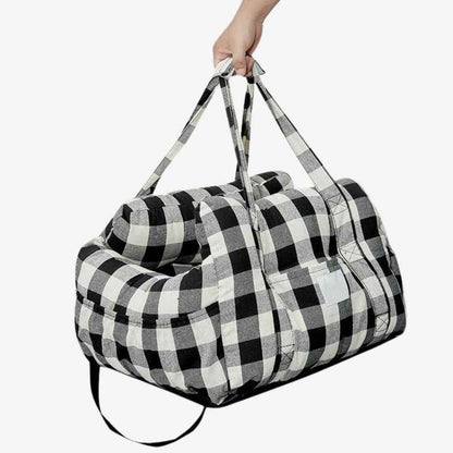 KovePaws Cozy Car Bed secure dog travel bed with safety leash - KovePaws