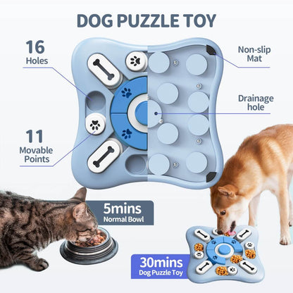 KovePaws dog slow feeder puzzle bowl anti-bloat design - KovePaws