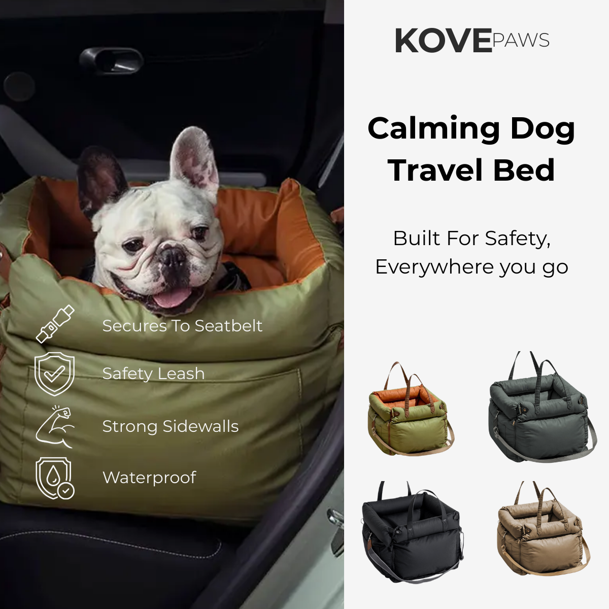 Calming Dog Travel Bed