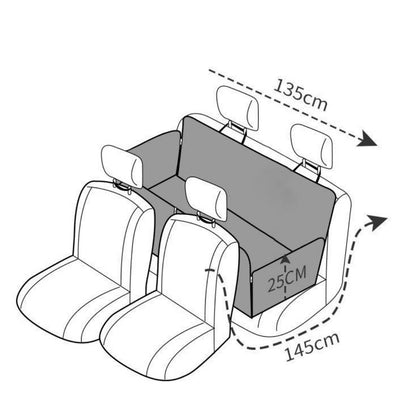Waterproof dog car seat protector against pet hair and mud - KovePaws