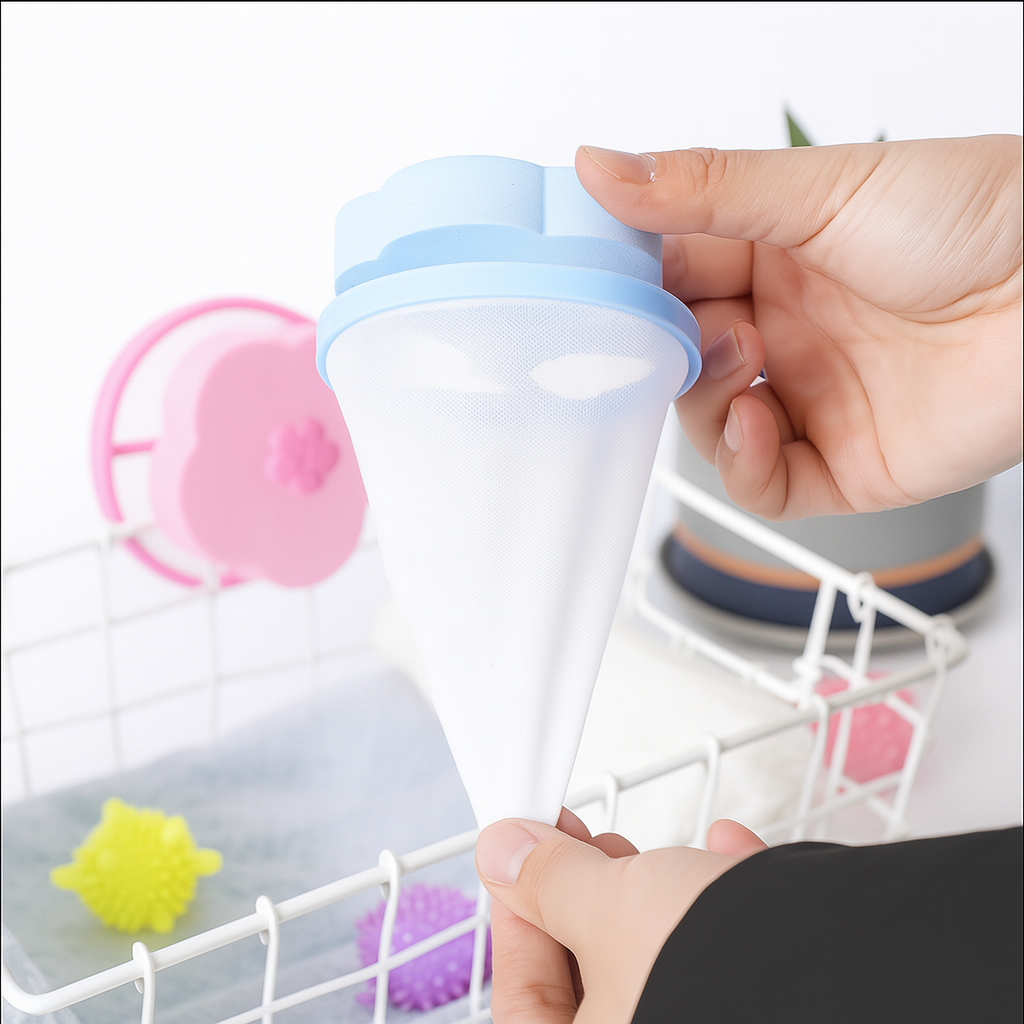 Reusable washing machine pet hair remover for dog and cat fur - KovePaws
