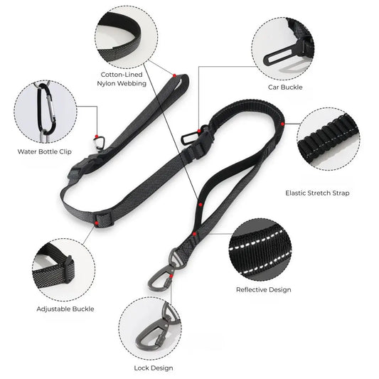 Multifunctional 7-in-1 adjustable dog safety leash - KovePaws