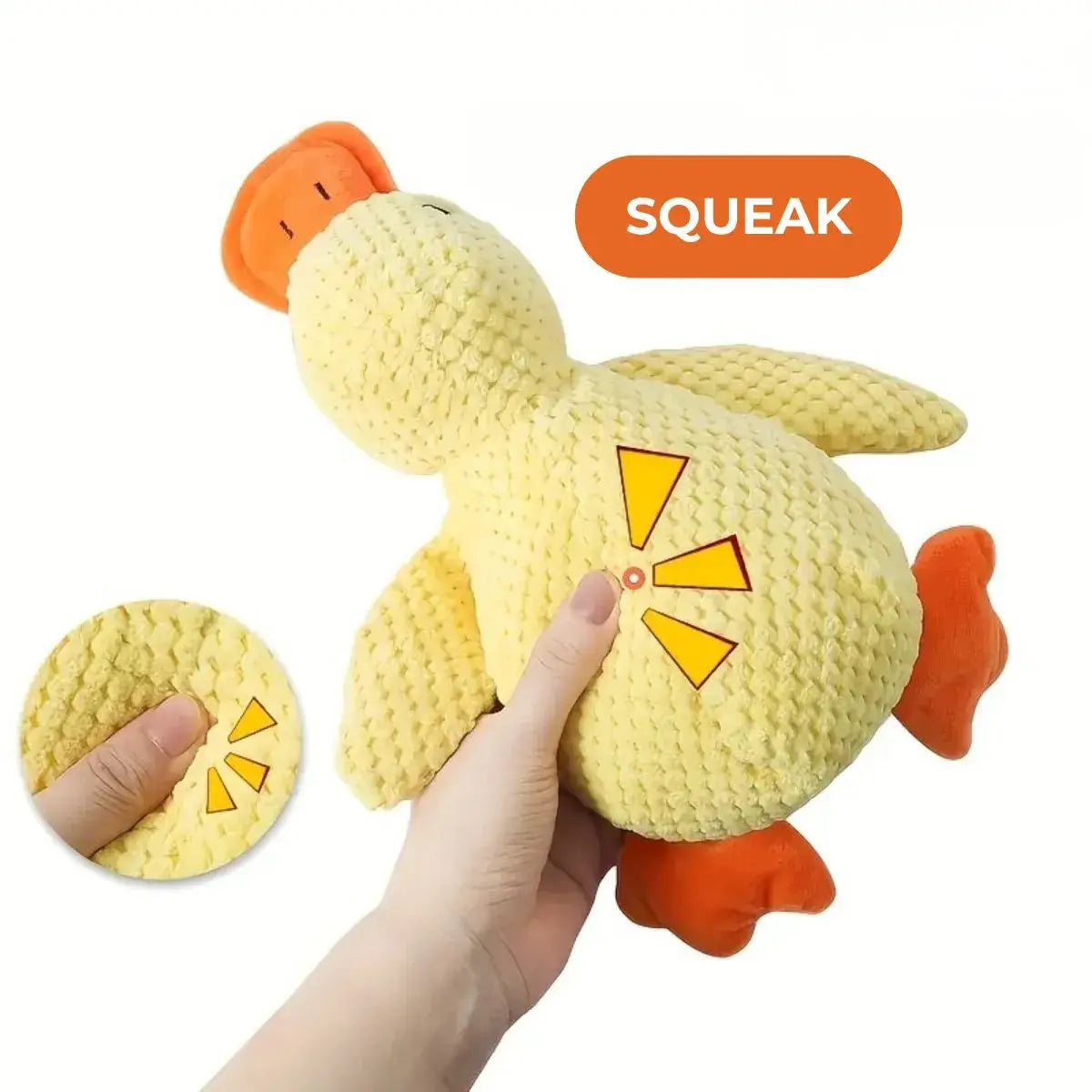 Plush Squeaky Duck Toy - Squeak Feature | KovePaws