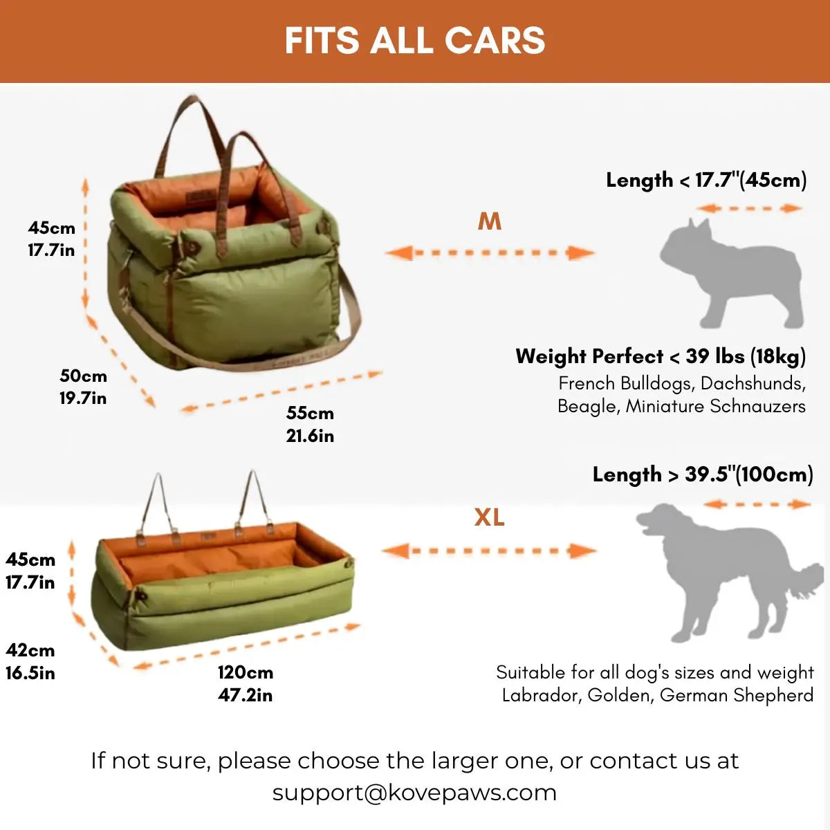 Dog Car Bed with Safety Leash — Waterproof Bed for Anxious Dogs