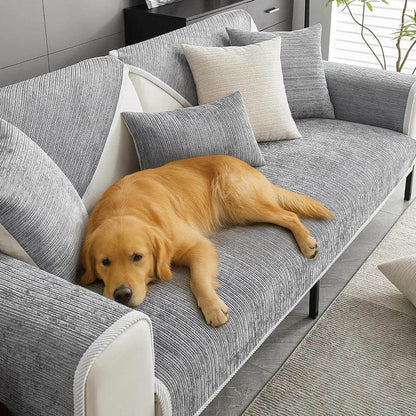 Waterproof chenille sofa protector cover for dogs - KovePaws