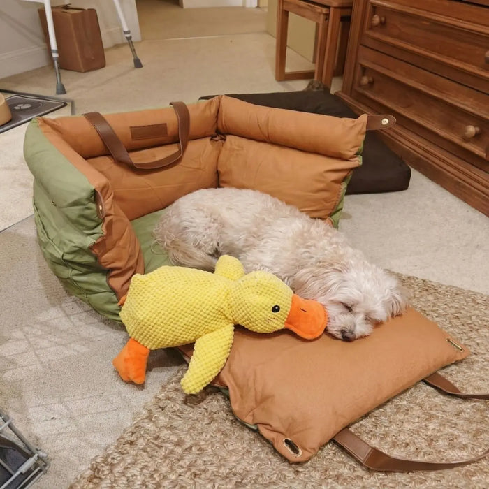 Unzips flat — it's their bed there too